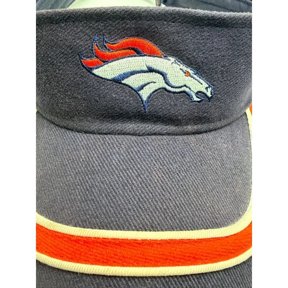 Denver Broncos Y2K  Adjustable Visor Hat NFL Football GameDay & Brian Griese Pin